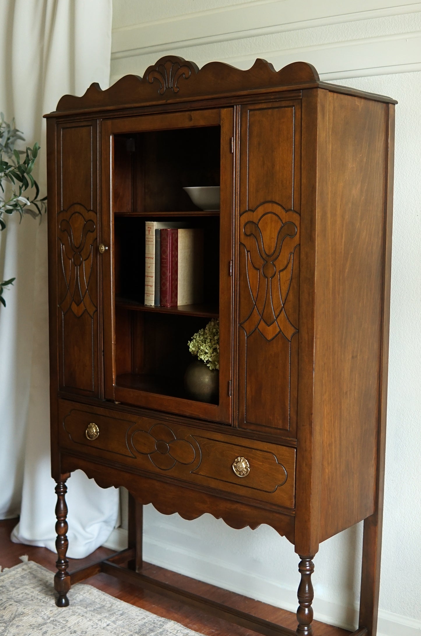 1920s Solid Wood Cabinet